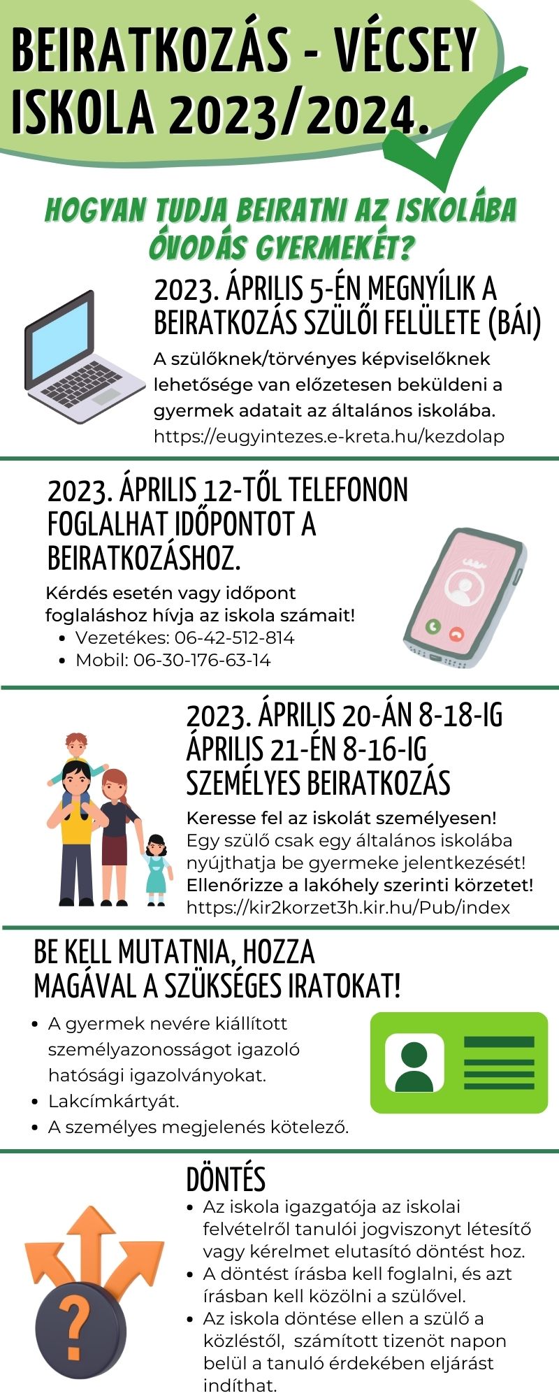 Beiratkozás   Vécsey Iskola 20232024.