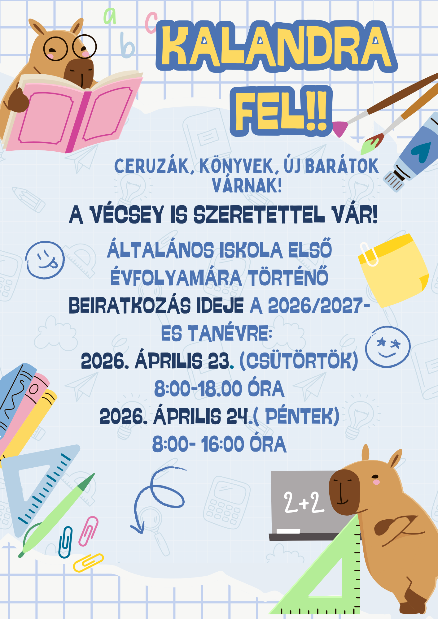 1 beiratkozás plakát